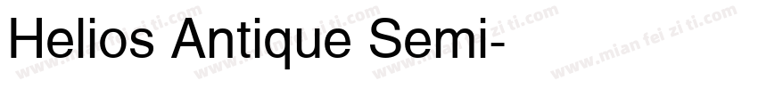 Helios Antique Semi字体转换